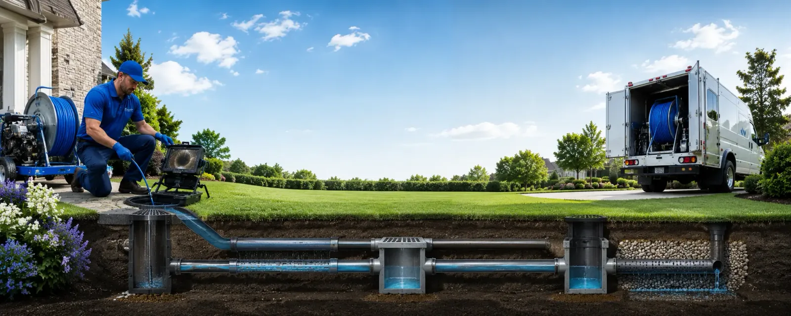 Outdoor drain cleaning information for Huntley, IL